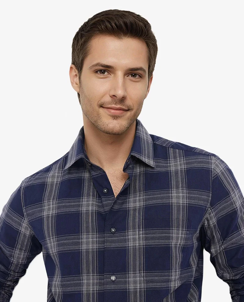 Rare Rabbit Men's Cotton Check Shirt