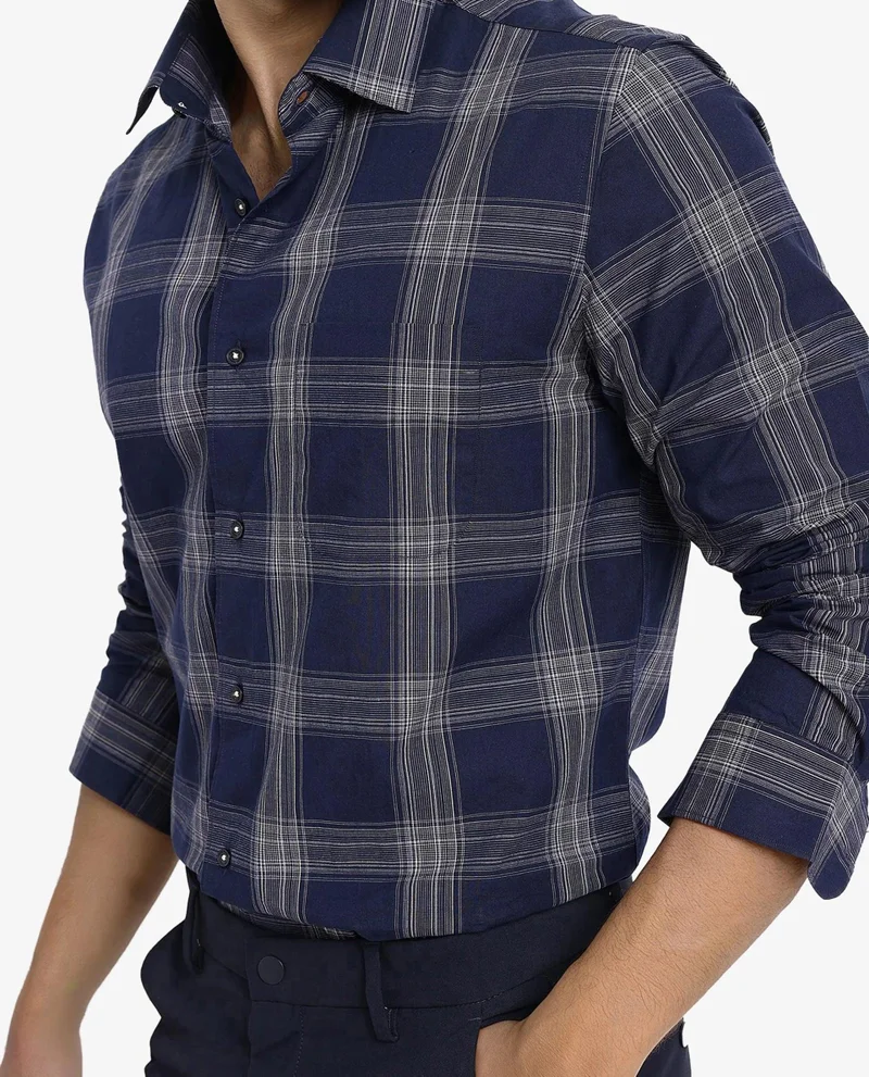 Rare Rabbit Men's Cotton Check Shirt