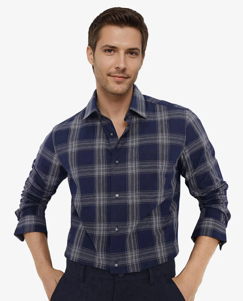 Rare Rabbit Men's Cotton Check Shirt