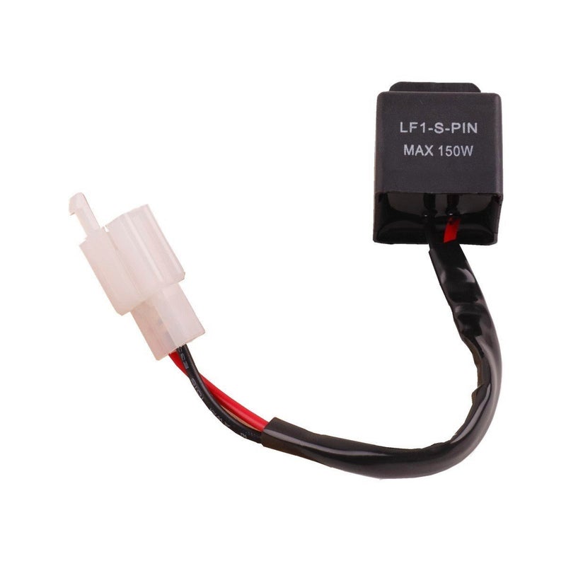 KAFEEK 2-Pin Electronic LED Flasher Relay FIX Motorcycle Turn Signal Bulbs Hyper Flash - Image 1