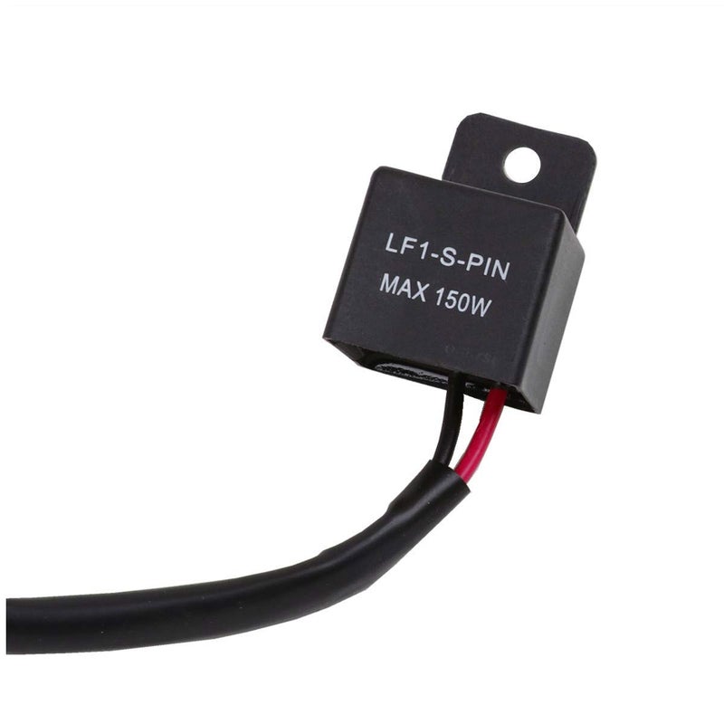 KAFEEK 2-Pin Electronic LED Flasher Relay FIX Motorcycle Turn Signal Bulbs Hyper Flash - Image 3
