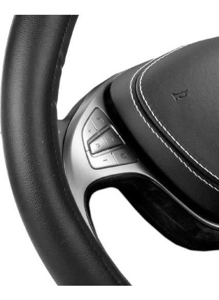 Automix Steering Wheel Cover Plain Black 3072  - Image 3