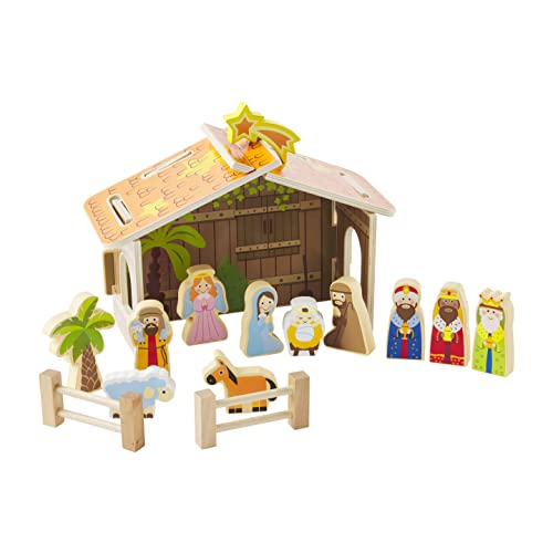 Mud Pie Nativity Set Wood - Image 1