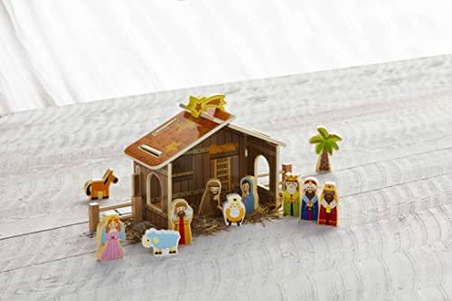 Mud Pie Nativity Set Wood - Image 3