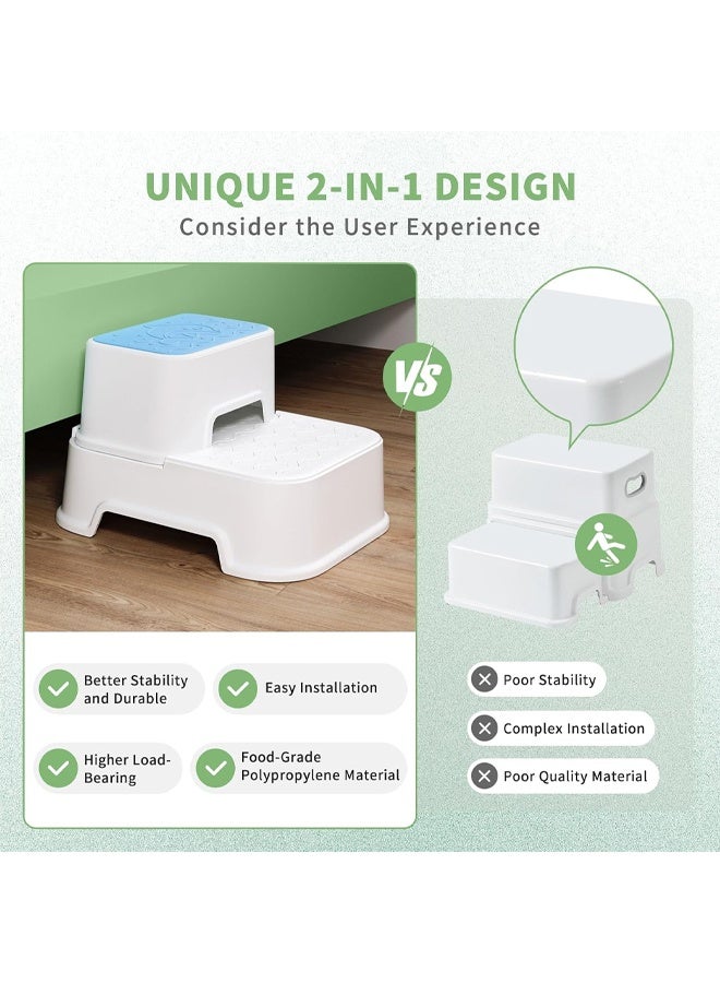 Vividorad Step Stools for Kids,Anti-Slip Potty Training Stool,Toddler Step Stool for Bathroom Sink,Kids Step Stool for Toddlers Potty Training, Multifunctional Toilet Potty Stool for Kids,for Bathroom, Kitchen, Living Room, Bedroom, Toy Room - Image 4