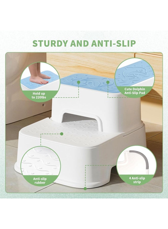 Vividorad Step Stools for Kids,Anti-Slip Potty Training Stool,Toddler Step Stool for Bathroom Sink,Kids Step Stool for Toddlers Potty Training, Multifunctional Toilet Potty Stool for Kids,for Bathroom, Kitchen, Living Room, Bedroom, Toy Room - Image 5