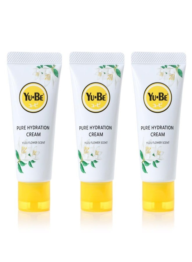 yu be Yu-Be Yuzu Pure Hydration Cream: Body & Hand Lotion - Vegan Skin Care Cream for Sensitive & Dry Skin - Soothing Yuzu Flower Extract - Day & Night Moisturizer- Cracked Heels Repair -1.35 Fl Oz (3) - Image 1