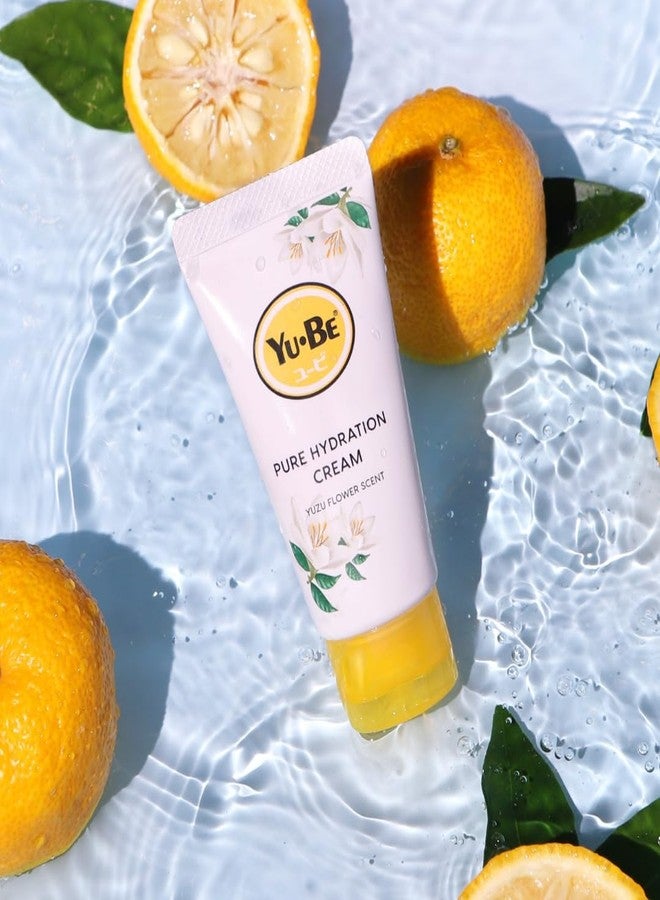 yu be Yu-Be Yuzu Pure Hydration Cream: Body & Hand Lotion - Vegan Skin Care Cream for Sensitive & Dry Skin - Soothing Yuzu Flower Extract - Day & Night Moisturizer- Cracked Heels Repair -1.35 Fl Oz (3) - Image 5