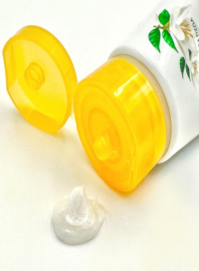 yu be Yu-Be Yuzu Pure Hydration Cream: Body & Hand Lotion - Vegan Skin Care Cream for Sensitive & Dry Skin - Soothing Yuzu Flower Extract - Day & Night Moisturizer- Cracked Heels Repair -1.35 Fl Oz (3) - Image 4