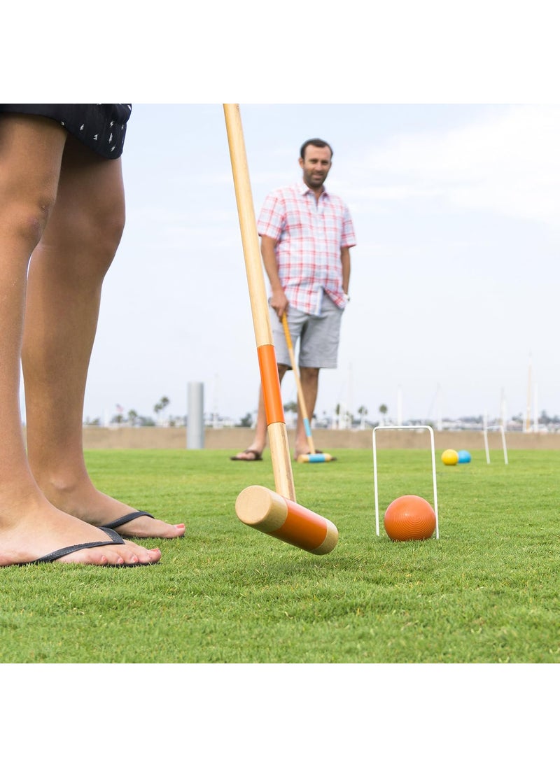 GoSports GoSports Six Player Croquet Set for Adults  Kids  Choose Deluxe 35 or Standard 28  Modern Wood Design  - Image 2