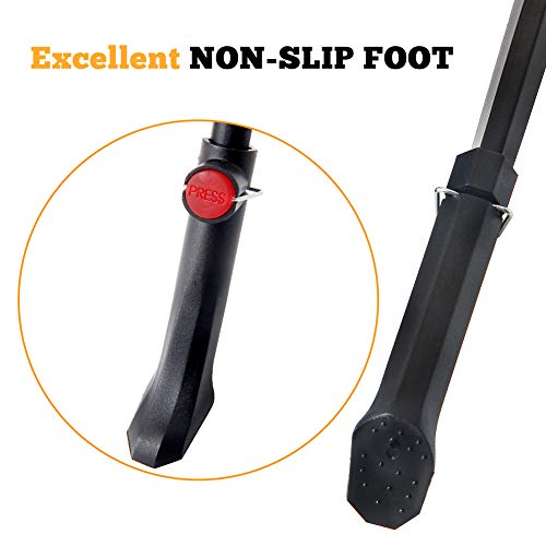 Sataway Bike Kickstand Adjustable Rear Mount Aluminum Alloy Bicycle Kickstand for 24” 26” 700C 27.5” 28” inch Mountain Bike Adult Bike - Image 5