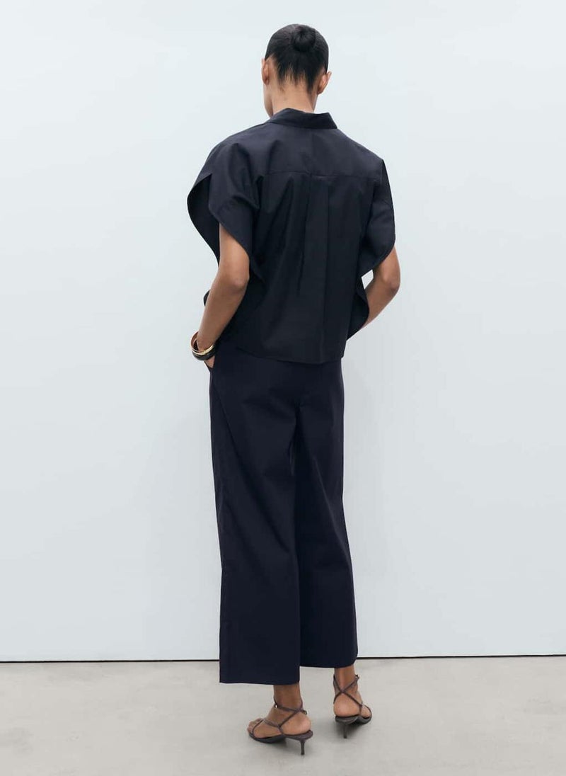 MANGO Straight-Cut Crop Trousers  - Image 2