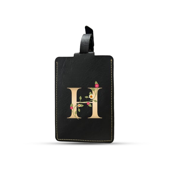 The Messy Corner Blossom Luggage Tag | Luggage Tag for Men & Women | Alphabetical Initial Travel Tag | Travel Identification Tag for Bag & Backpacks | Unisex Travel Gift |AZ| (H) - Image 2