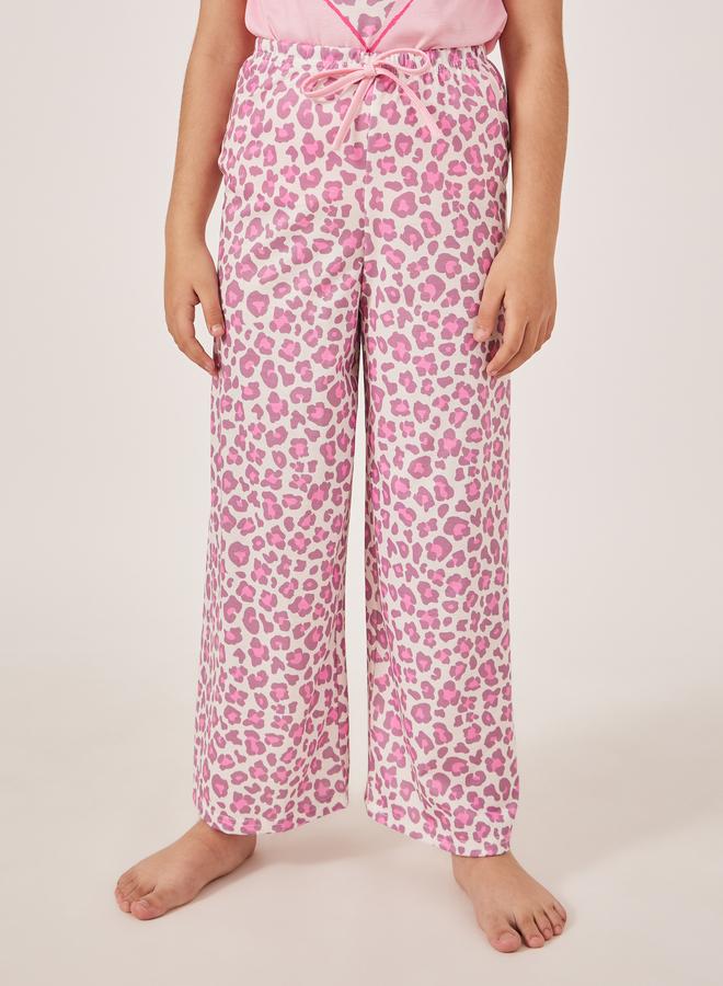Styli Styli Animal Printed Short Sleeve T-Shirt and Pyjama Set  - Image 5