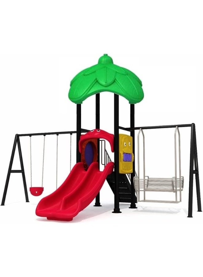 Rainbow Toys RBW TOYS Card design outdoor playcentre swings and slide set RW-11033 - Image 5