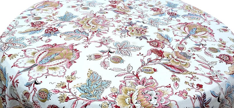 RHF Round Table Cover 90 inches 100 Cotton 68 Seater Table Cloth Dining Table Multicolor6 - Image 5