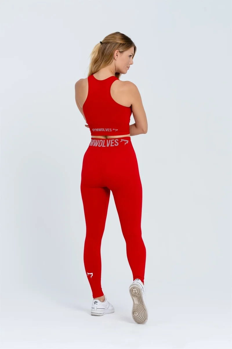 جيموولف Seamless Sports Leggings | Seamles Leggings | Thick Ribbed |