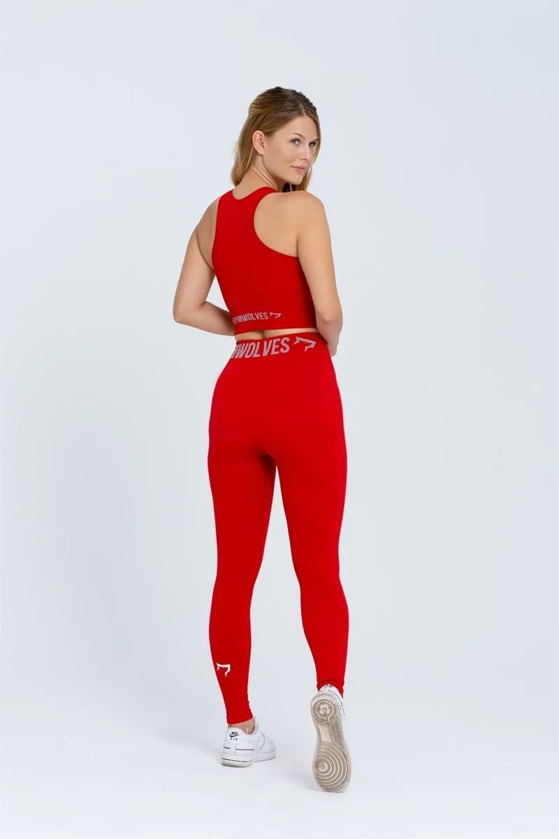 جيموولف Seamless Sports Leggings | Seamles Leggings | Thick Ribbed |