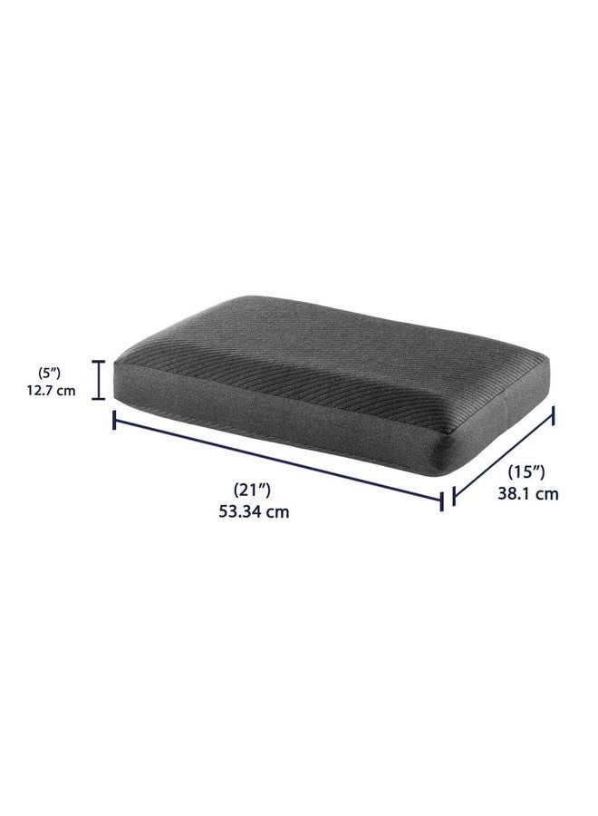 Wakefit Memory Foam Pillow | 1 Year Warranty | Orthopedic Pillows for Neck Pain, Pillow Memory Foam, Memory Pillow for Sleeping, Memory Foam Pillows (21 x 15 x 5 Inch, Set of 1 - Dark Grey) - Image 4