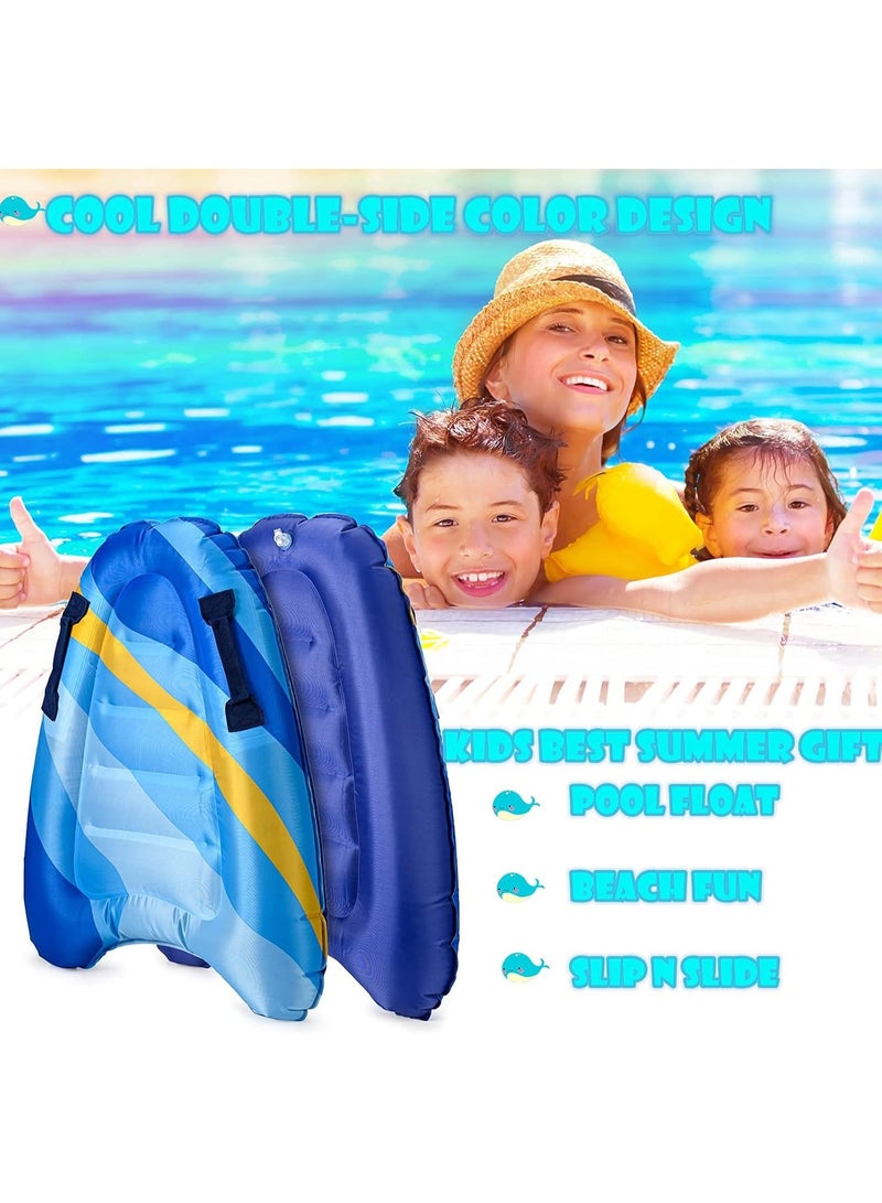 Soofam Inflatable Boogy Boards for Beach Travel Toys, 30” Cavas Slip Slide Water Park Body Surfing Board with Handles, Summer Fun Water Pool Game Toys for Kids 4,8,12 Ages - Image 5