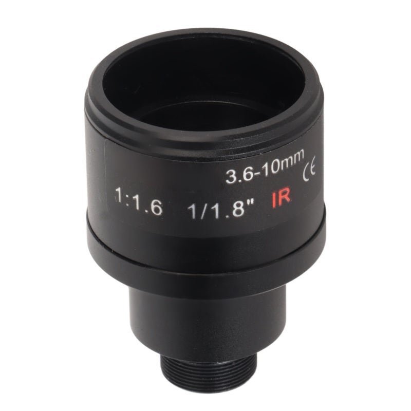 3.6‑10mm Manual Zoom Lens F1.6 1/1.8inch 6MP - Wide And Clear View Manual Focus Prime Lens for Portraits Landscapes And Short Films - Image 1