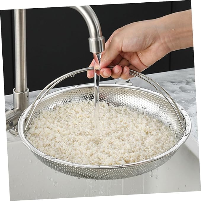 PRETOX AllInOne Pan Steamer Basket Premium Stainless Steel Construction Dishwasher Safe Perfect for Steaming Vegetables Full Handle for Easy Use - Image 1