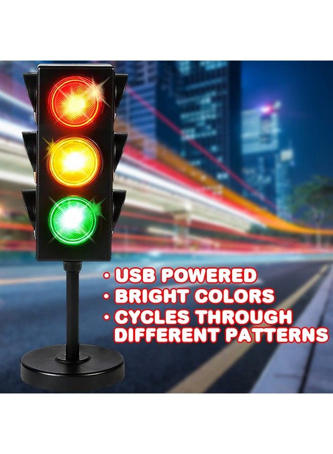 ArtCreativity Traffic Light Table Lamp For Kids 1 Pc Bedside Lamp With Color Changing Leds Cool Nightlight For Girls And Boys Decorative Lamp For Living Room Bedroom Or Playroom 10.25 Inches - Image 5