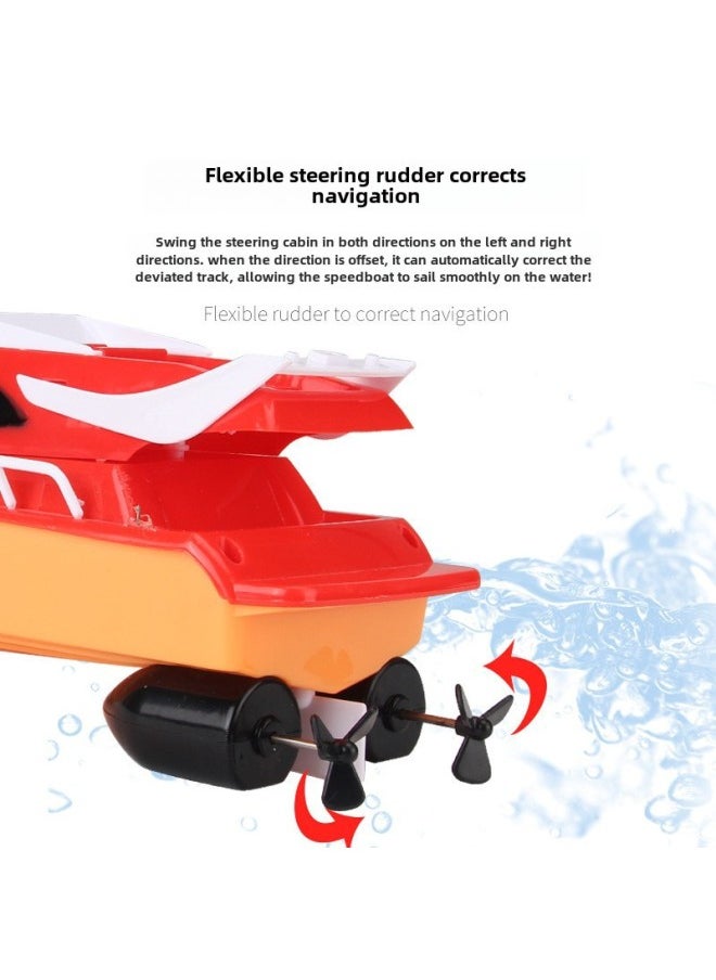 Wireless Remote Control Speedboat Electric Toy High-Speed Racing Boat For Boys Water Play Long Endurance Summer Fun Boat-Color:Remote Control Speedboat [yellow] A Box Of 96 Batches  - Image 5