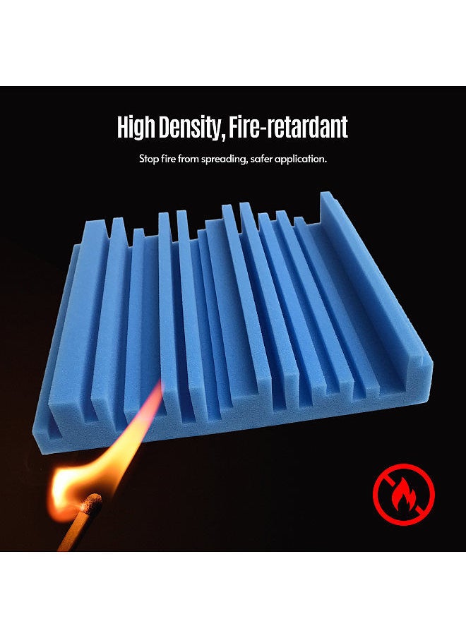 Generic 6pcs 10*10*2inch high density studio acoustic foams panels sound insulation foam fire retardant for studio ktv broadcast family theater  - Image 3