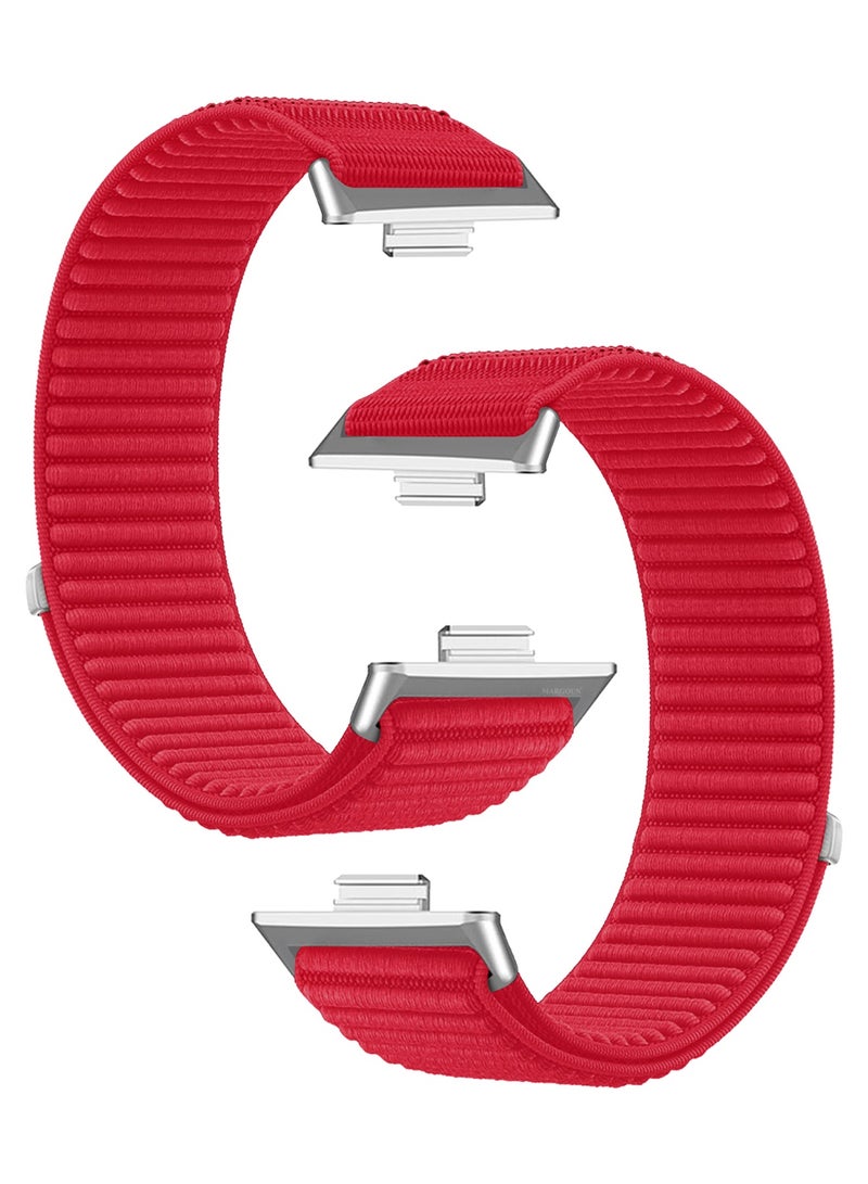Premium Magnetic Loop Watch Band for Huawei Watch 4 & Watch 4 Pro – Adjustable, Soft & Durable Replacement Strap Red - Image 1