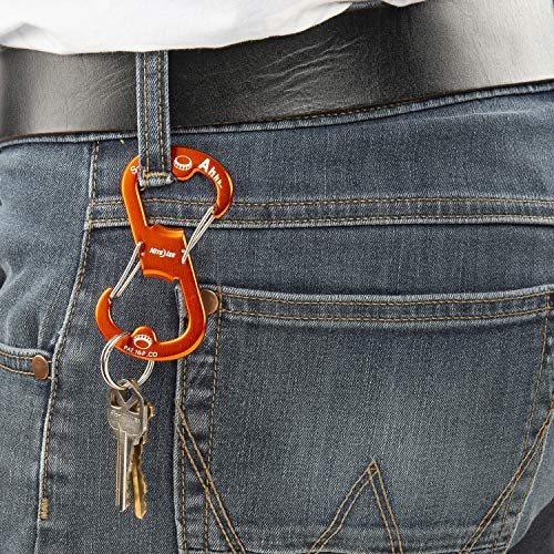Nite Ize Ahhh Aluminum Dual Bottle Opener, S-Biner Dual Carabiner with Double-Sided Bottle Openers, Orange - Image 4