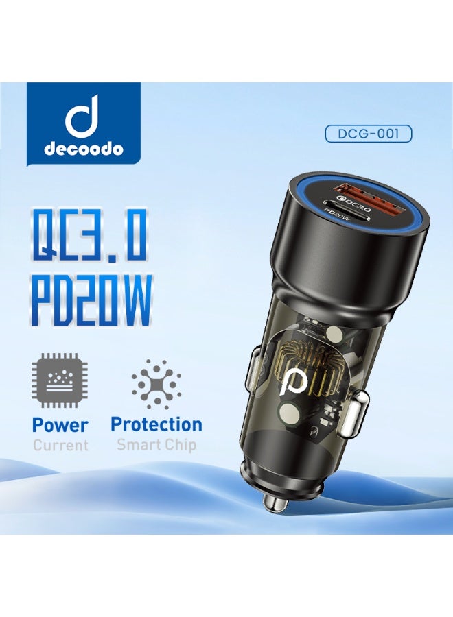 decoodo Decodo DCG-001 38W Dual Port Fast Car Charger - Image 1