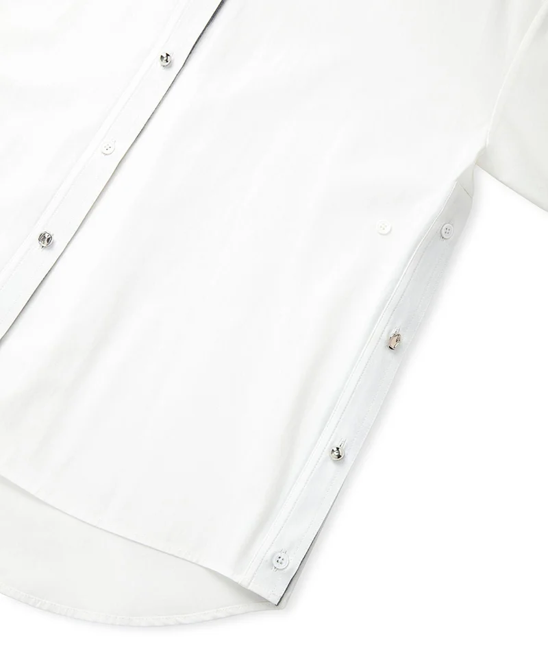 Ipekyol  Poplin Shirt with Mixed Buttons for Women | Best Price UAE