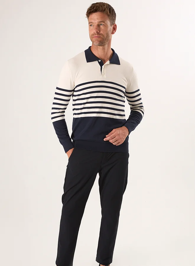 FELIX HARDY Striped Long Sleeve Pullover