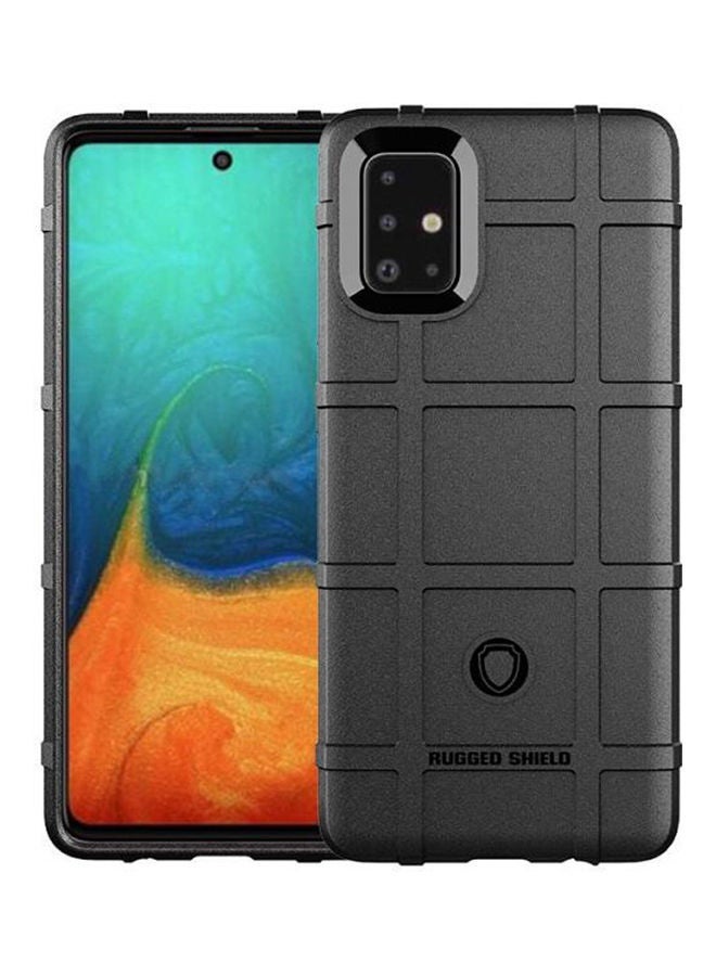 نيبمينينت غطاء حماية واق مرن من ألياف الكربون بتصميم عسكري مضاد للسقوط لهاتف سامسونج جالاكسي A71 أسود