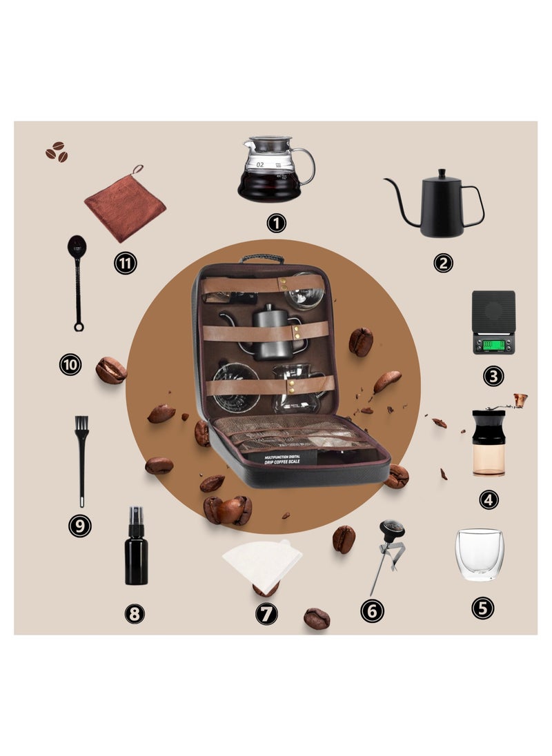 Qahwa V60 Set 12 Piece Coffee Drip Set With Tool Case  - Image 3