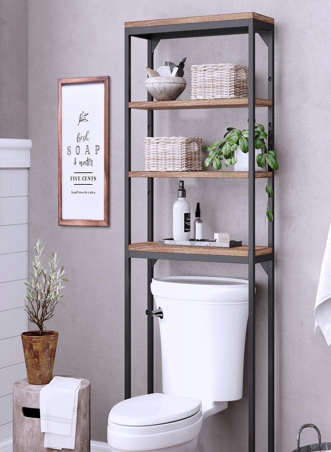 Athena's Elements House Bathroom Decor - Modern Rustic Wall Art Home Decor - Fresh Soap and Water - Cute and Funny Solid Wood Framed Printed Sign for Bath, Toilet, Restroom, Half Bath, Decoration - 8x17 Inches - Image 5