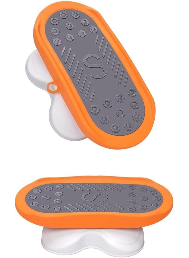 Generic Twister Board For Exercise Waist Twisting Disc With Resistance Band Twisting Stepper For Aerobic Exercise Full Body Toning Workout Noise Free Home Gym Board Exercise Equipment Disc - Image 1
