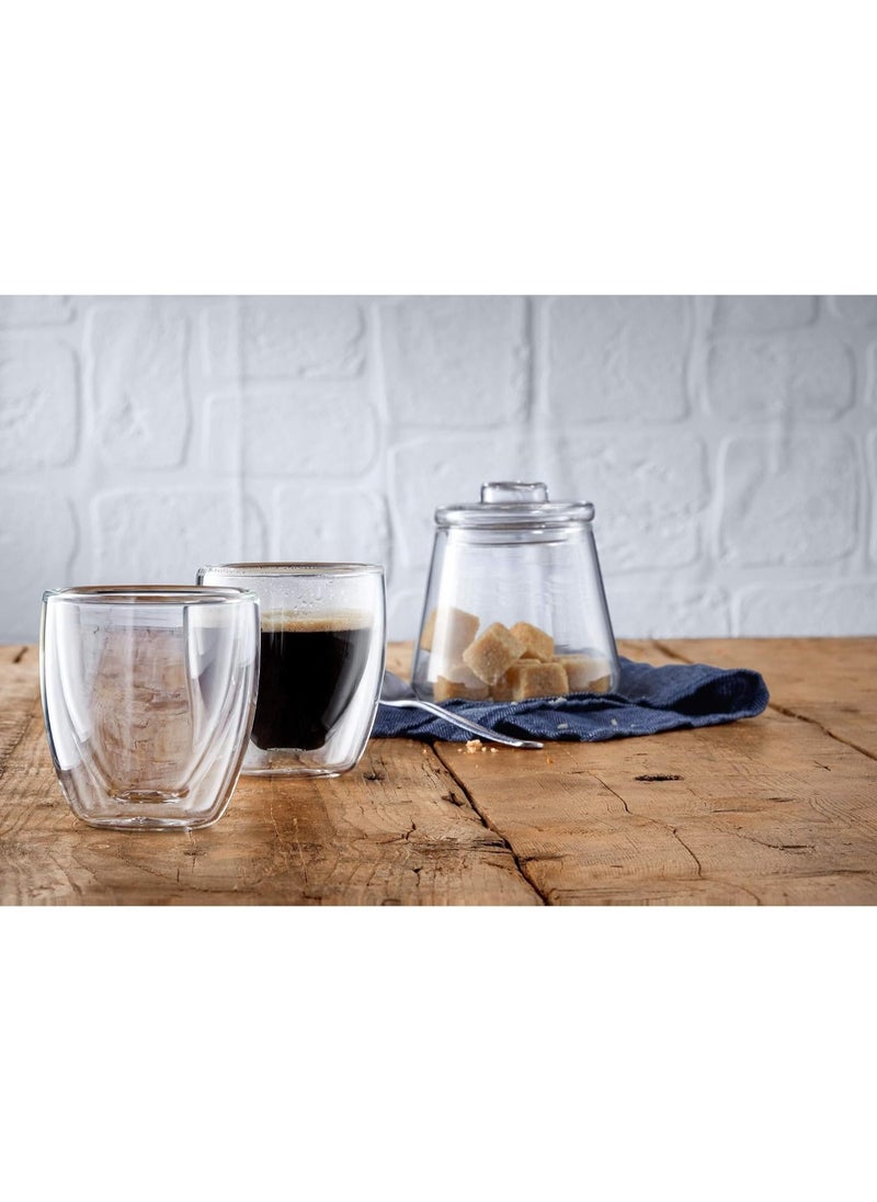 Generic - 2 Piece Double Wall Glass Clear 125ml - Image 1