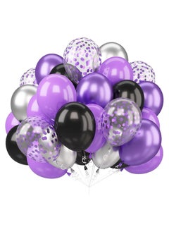 Purple & Silver & Balck