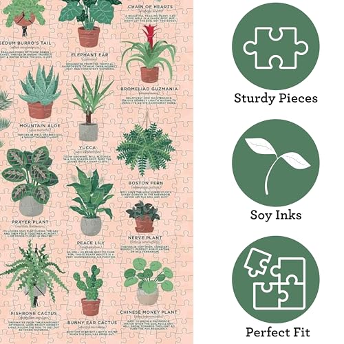 Ridley's Games: House Plants 1000-Piece Jigsaw Puzzle | Perfect for Plant Owners with Over 30 Unique Plants | Perfect Room Décor Once Completed | Storage Tube Included - Image 3