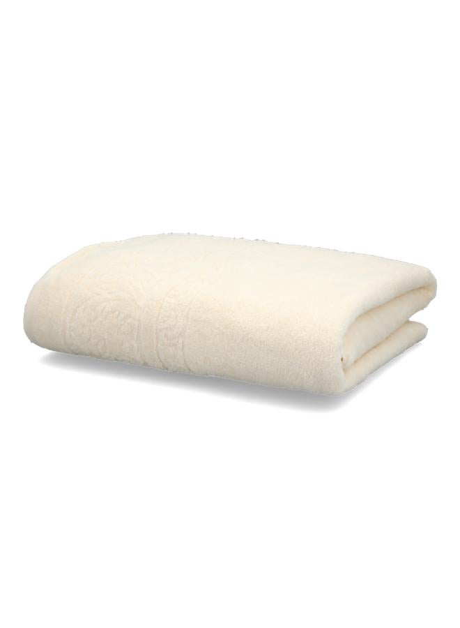 Cannon Soft Highly Absorbent And Quick Drying Jacquard Beach Towel Ivory 100 X 150Cm - Image 2