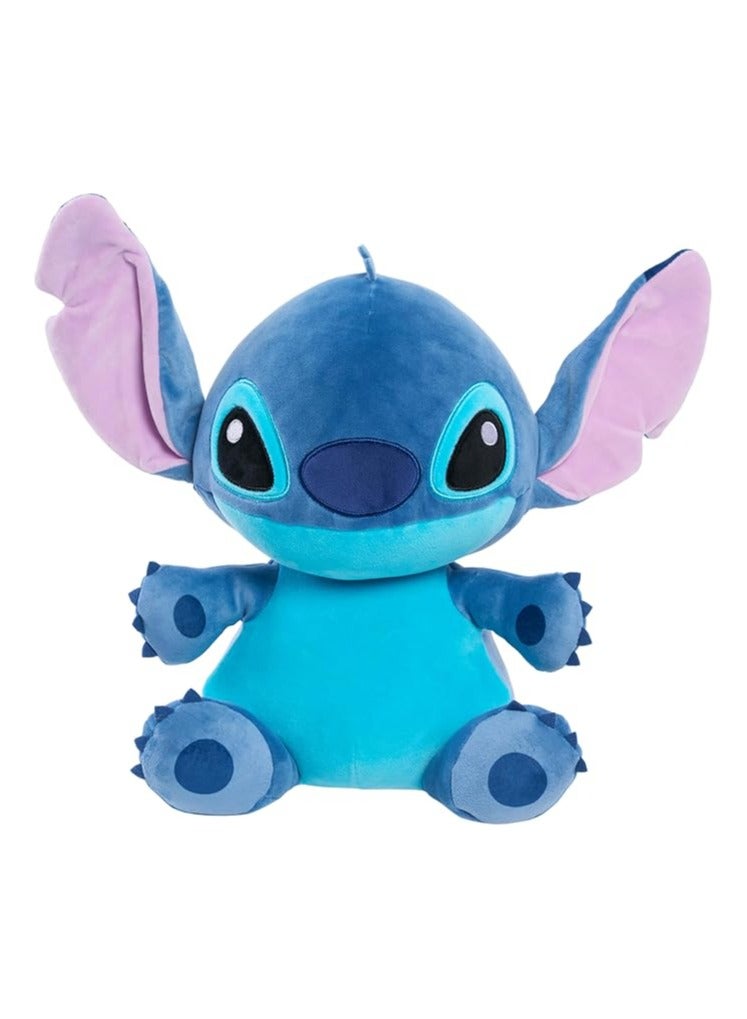 ستيتش دمية جامبو عملاقة حقيقيةحيوان محشو من القطيفة العملاقة المريحة ذات الغرزة الكبيرة والمرجحة، باللون الأزرق، من نوع الكائن الفضائي - Image 1