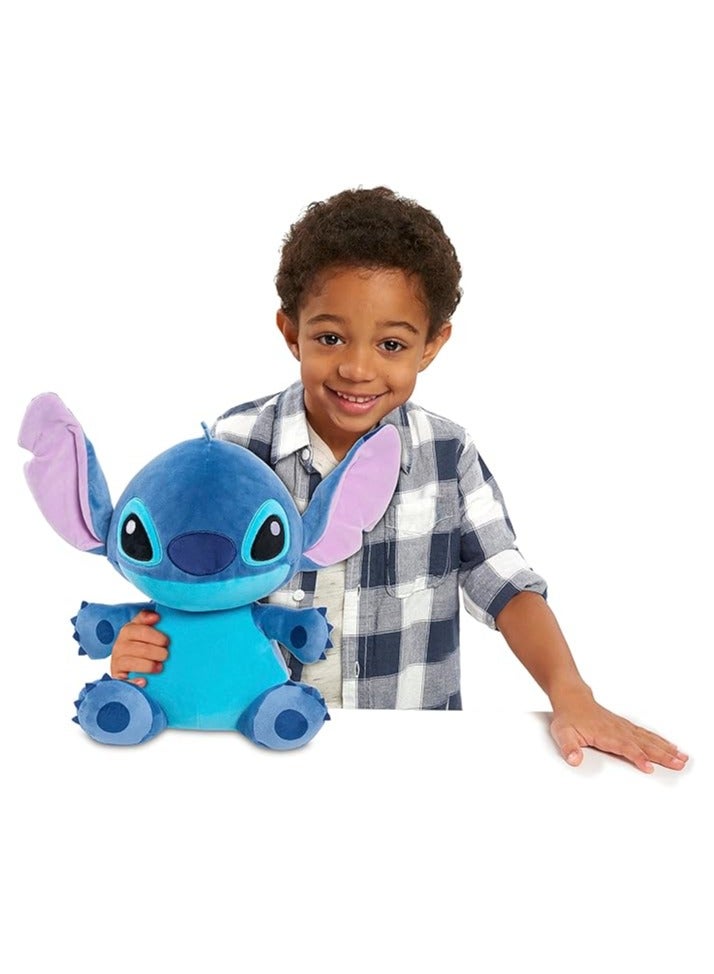 ستيتش دمية جامبو عملاقة حقيقيةحيوان محشو من القطيفة العملاقة المريحة ذات الغرزة الكبيرة والمرجحة، باللون الأزرق، من نوع الكائن الفضائي - Image 2