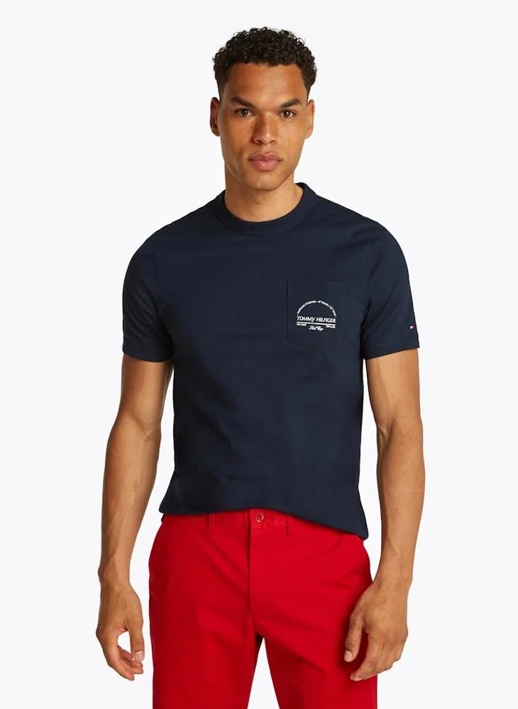 TOMMY HILFIGER Arch Logo Crew Neck T-Shirt