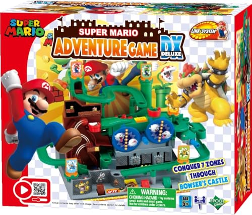 EPOCH Super Mario Adventure Game DX - Tabletop Skill and Action Game with Collectible Action Figures - Image 1
