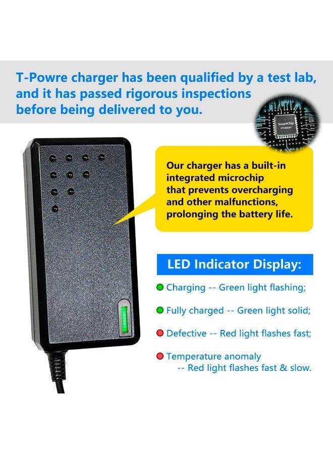 T POWER شاحن T POWER 30V لجهاز eufy HomeVac S11 Go Infinity و S11 Reach مكنسة أنكر T2501 T2501111 AK-T2501111 T2501112 AK-T2501112 YLS0241A-T300080 محول تيار متردد مباشر فئة 2 - Image 1
