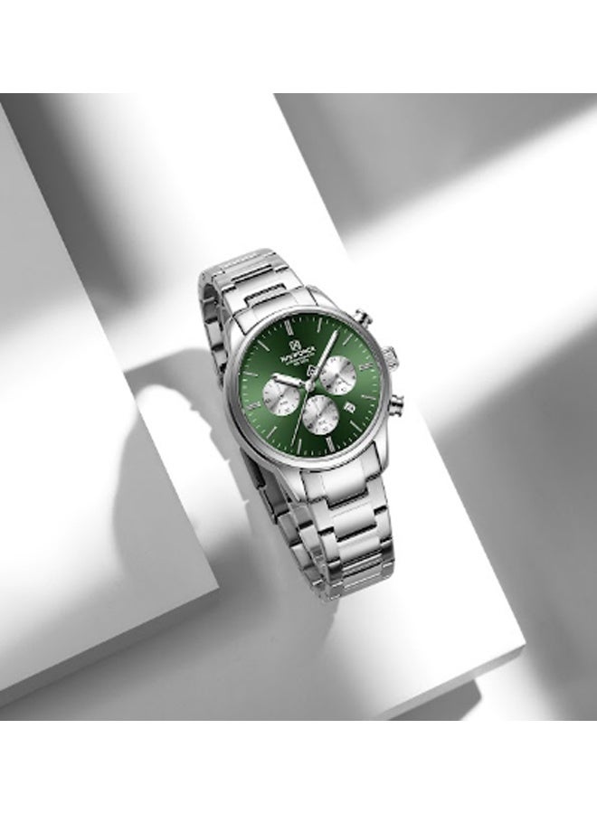 NAVIFORCE Men’s Watch Chronograph Business Quartz Wrist Watches Waterproof NF8076 - Image 3