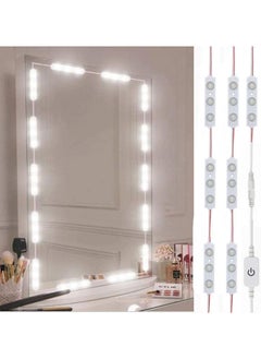 Aookay Hollywood Style Vanity Make Up Light, Led Vanity Mirror Lights, Ultra Bright White LED, Dimmable Touch Control Lights Strip, for Makeup Vanity Table & Bathroom Mirror (JY-V20)  - Image 1
