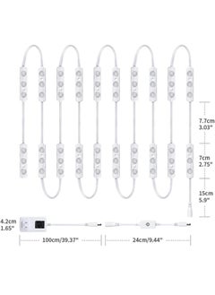 Aookay Hollywood Style Vanity Make Up Light, Led Vanity Mirror Lights, Ultra Bright White LED, Dimmable Touch Control Lights Strip, for Makeup Vanity Table & Bathroom Mirror (JY-V20)  - Image 3